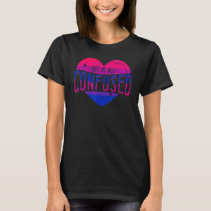T-shirt Bisexuel Bi Fierté Drapeau Coeur pas du tout confo
