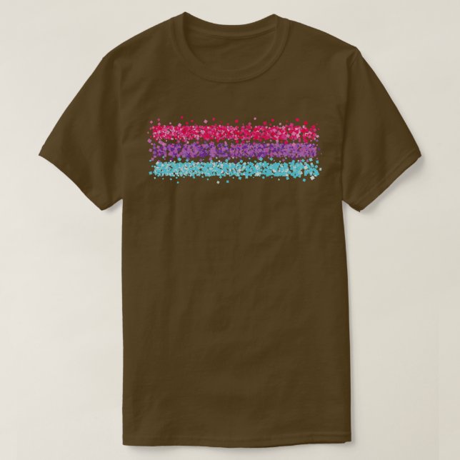 T-shirt Bisexuel Bisexualité Drapeau Gay (Design devant)