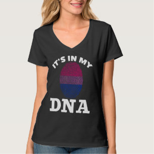 T-shirt Bisexuel Dna Bi Pride Empreinte Égalité Lgbtq B