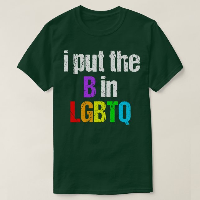 T-shirt Bisexuel drôle LGBTQ (Design devant)
