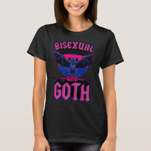 T-shirt Bisexuel et gothique gothique emo chauve-souris fi