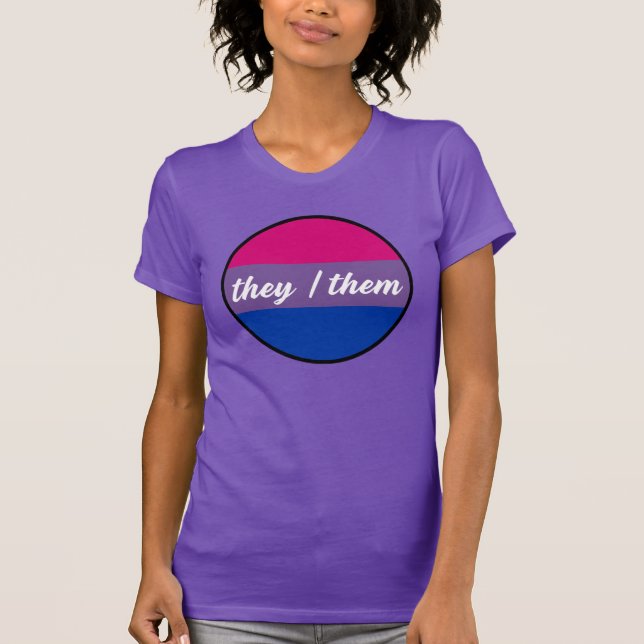 T-shirt Bisexuel Iels/Eux (Devant)