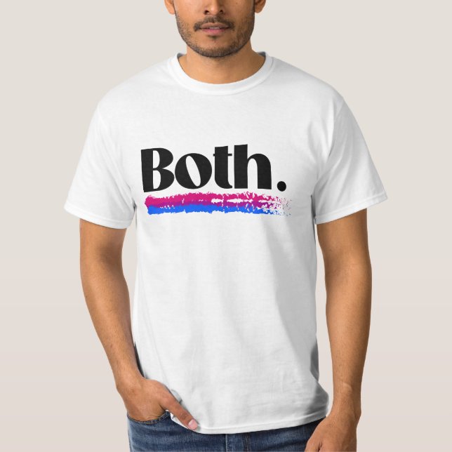 T-shirt Bisexuel Les Deux (Devant)