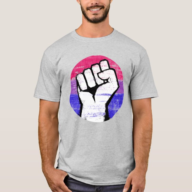 T-shirt Bisexuel Pride premier cercle Imprimer (Devant)