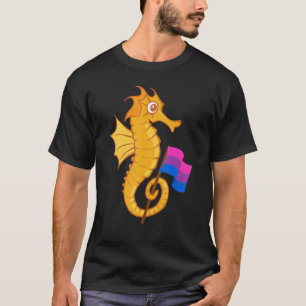 T-shirt Bisexuel Seahorse Bisexualité Bisexuel Drapeau Lgb