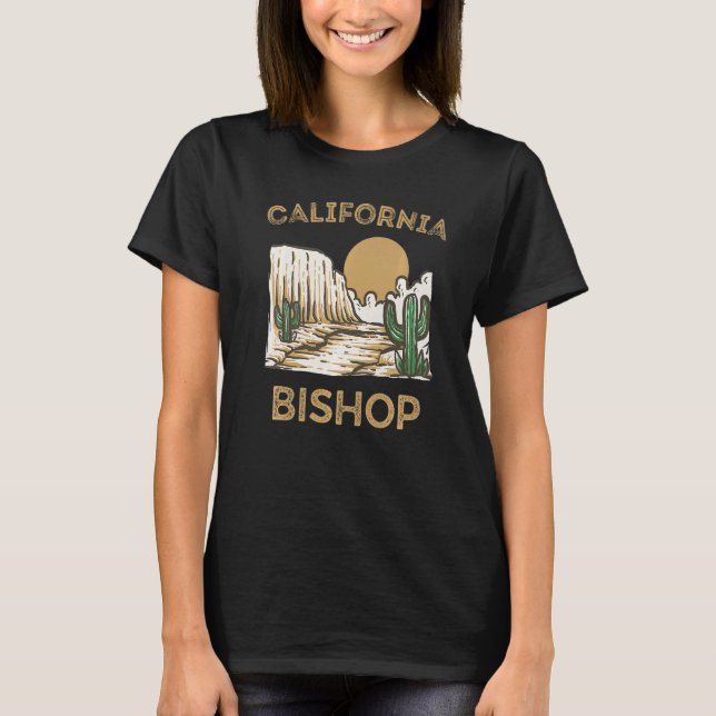 T-shirt Bishop City California (Devant)