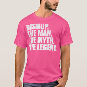 T-shirt Bishop Nom de l'évêque Nom de l'évêque