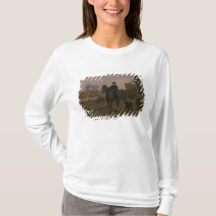 T-shirt Bismarck à cheval avec le chien