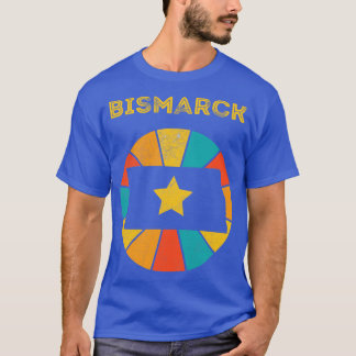 T-shirt Bismarck Dakota du Nord Vintage Souvenir désorgani
