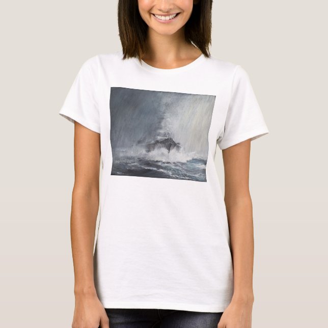 T-shirt Bismarck par des rideaux du verglas de pluie (Devant)