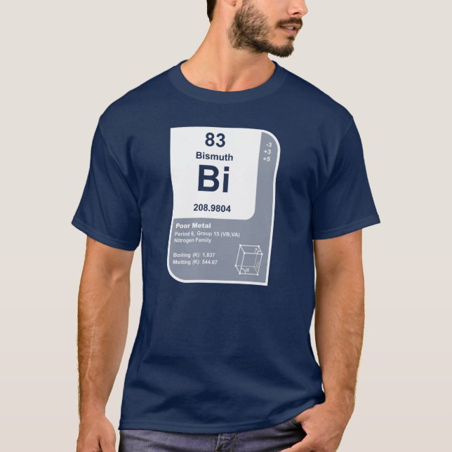 T-shirt Bismuth (Bi) (Devant)
