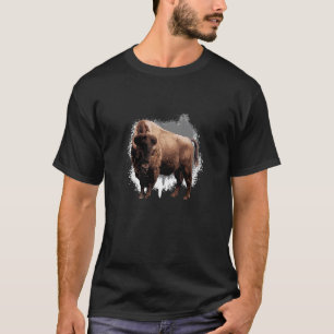 T-shirt Bison Animal Wildlife Bison