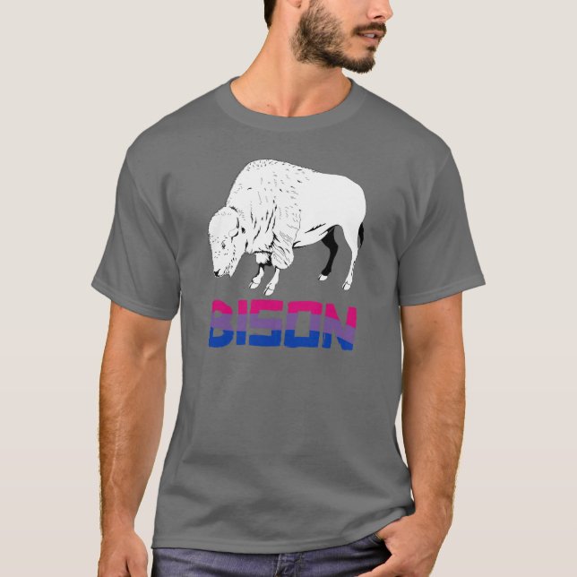 T-shirt Bison bisexuel (Devant)