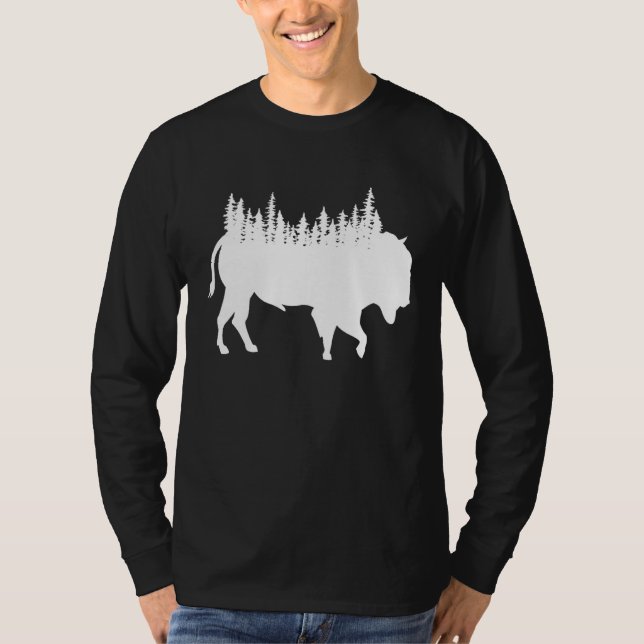T-shirt Bison Buffalo Buffalo National Park Natural Americ (Devant)