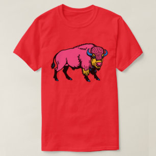 T-shirt Bison/Buffle du Sud-Ouest Pop-Art Coloré
