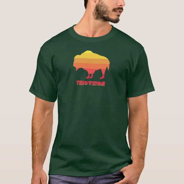T-shirt Bison de Yellowstone (Devant)