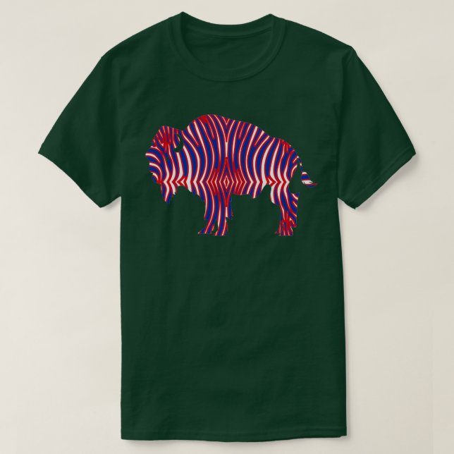T-shirt Bison de Zebra Buffalo New York Bison (Design devant)
