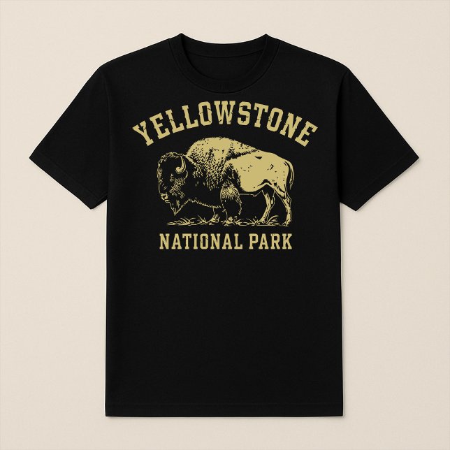 T-shirt Bison du parc national de Yellowstone (Créateur téléchargé)