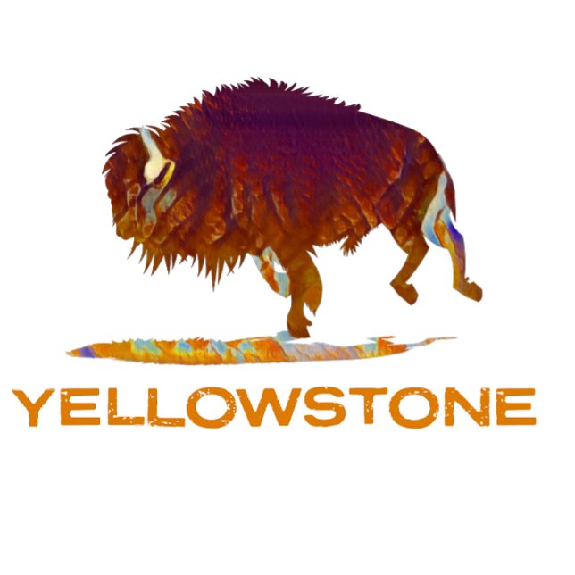 T-shirt Bison du parc national de Yellowstone (Créateur téléchargé)