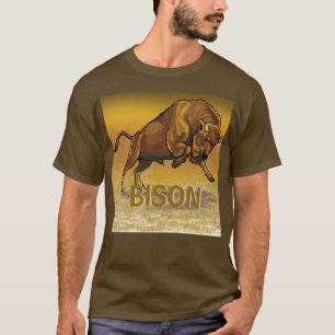 T-shirt bison européen