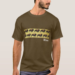T-shirt Bison galopant