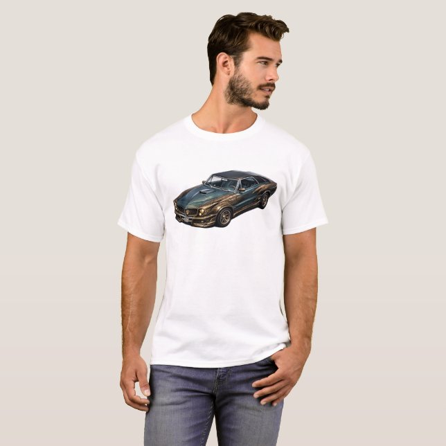 T-shirt Bison Grey Muscle Coupe — BV-GBG (Devant entier)