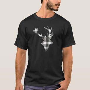 T-shirt Bison noir blanc Planté bûcheronnette
