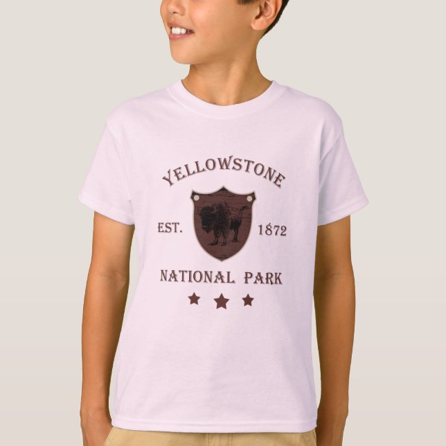 T-shirt Bison Parc national de Yellowstone (Devant)