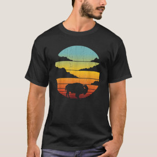 T-shirt Bison Retro Vintage 60s les années 70 Sunset Buffa