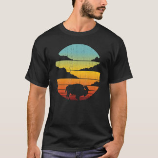 T-shirt Bison Retro Vintage 60s les années 70 Sunset Buffa