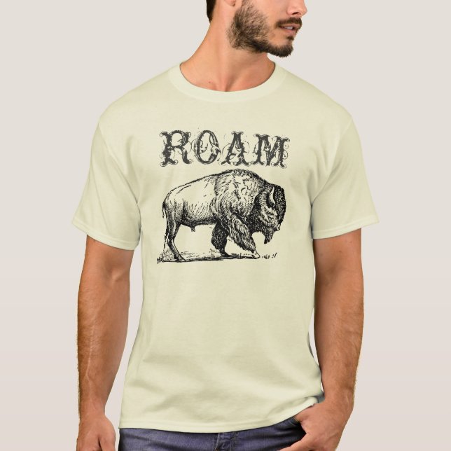 T-shirt Bison Roam (Devant)