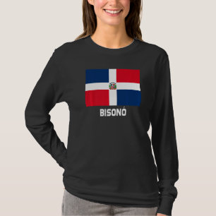 T-shirt Bisonó République dominicaine Drapeau Emblem Escud