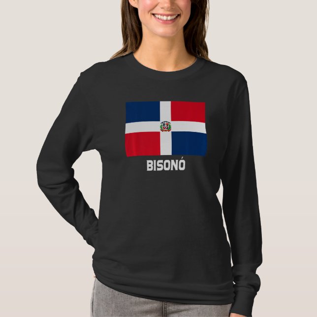 T-shirt Bisonó République dominicaine Drapeau Emblem Escud (Devant)
