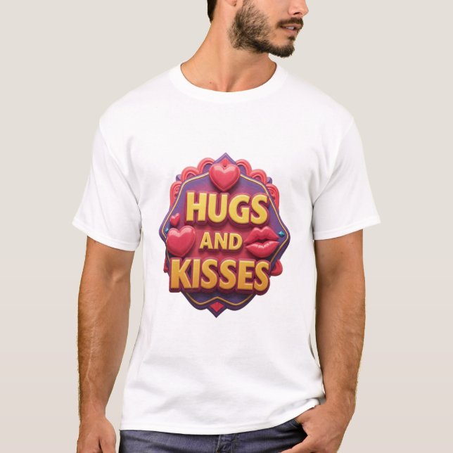 T-SHIRT BISOU ET CÂLIN (Devant)