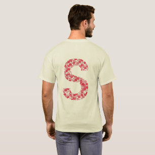 t-shirt Bisous Lettre S