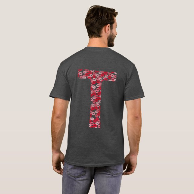 t-shirt Bisous Lettre T (Dos entier)