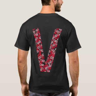 t-shirt Bisous Lettre V
