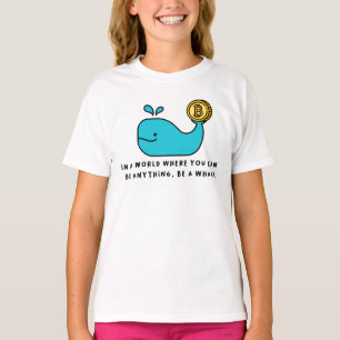 T-shirt Bitcoin Baleine drôle Crypto Investisseur Dessin d