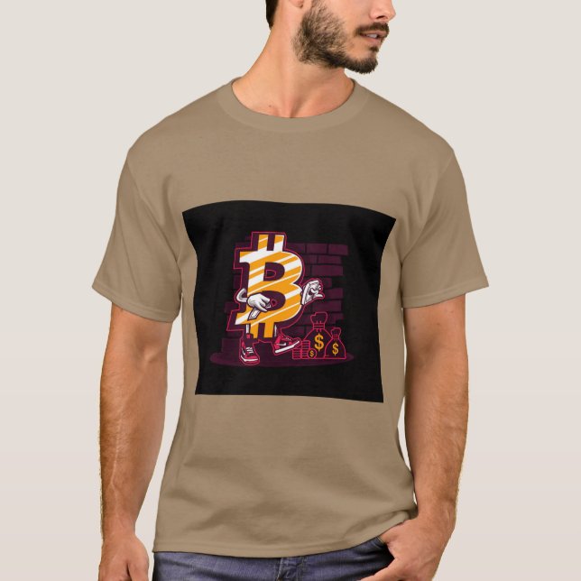 T-shirt "Bitcoin Blues : L'épée à double tranchant de la r (Devant)