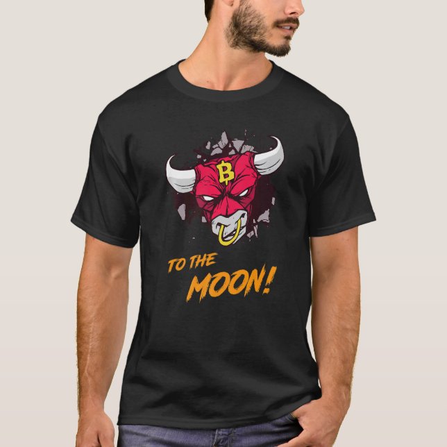 T-shirt Bitcoin Btc À La Lune Blockchain Hodl Bitcoin B (Devant)
