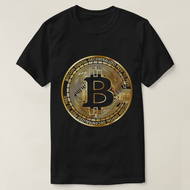 T-shirt Bitcoin BTC Coin Crypto Trader #bitcoin Futur grat (Design devant)