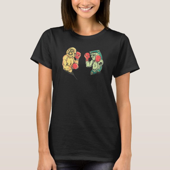 T-shirt Bitcoin Btc Crypto Bitcoin Vs Fiat Funny Bitcoin (Devant)