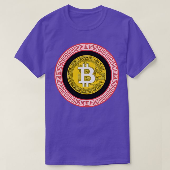 T-shirt BITCOIN Btc Noir (Design devant)
