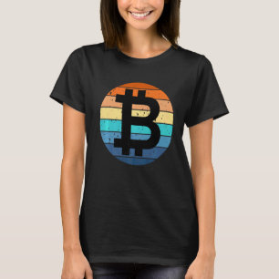 T-shirt Bitcoin Btc Sunset Crypto Meme Hodl Cryptomonnaie