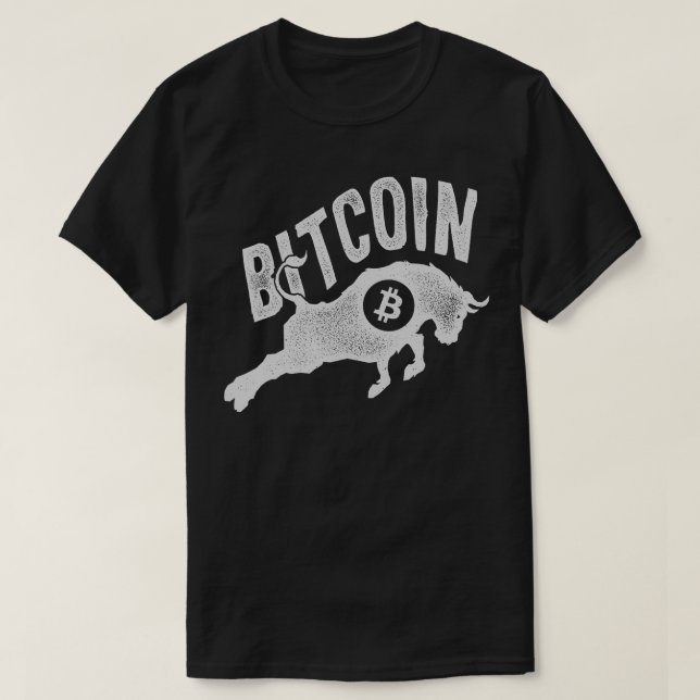 T-shirt Bitcoin Bull BTC Crypto Devise Traders Blockchai (Design devant)
