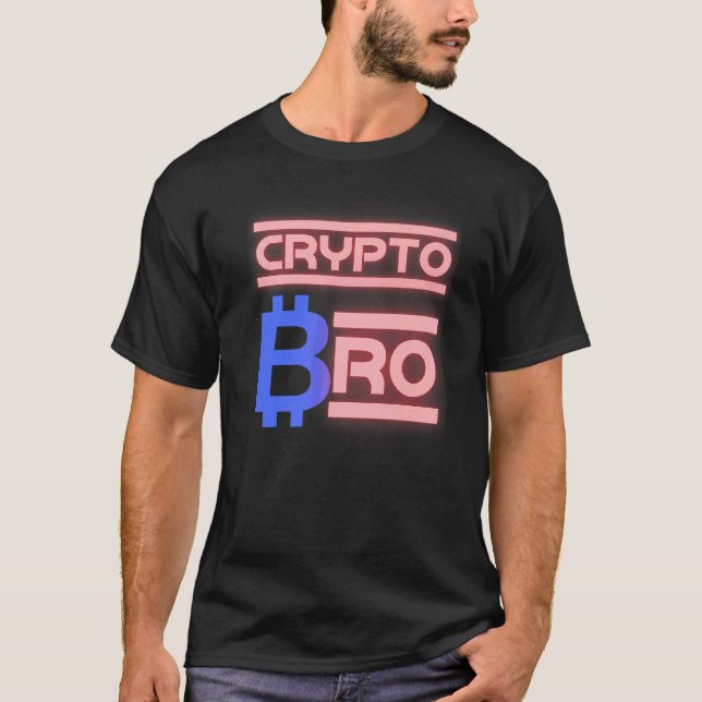 T-shirt Bitcoin Crypto Bro Blockchain Wallet Ethereum Doge (Devant)