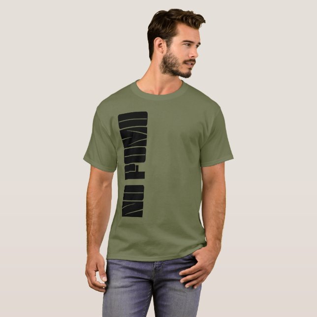 T-Shirt Bitcoin Crypto "PAS DE FOMO" (Devant entier)