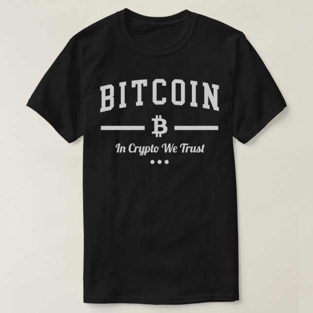 T-shirt Bitcoin Cryptodevise BTC En Crypto Nous Avons Conf (Design devant)