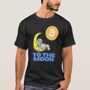 T-shirt Bitcoin Cryptomonnaie vers la lune Blockchain Hodl
