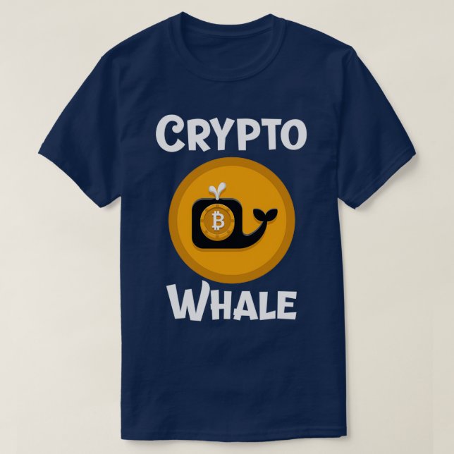 T-shirt Bitcoin Drôle Crypto Whale (Design devant)
